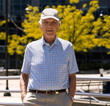 Portrait of an active mature man outdoors